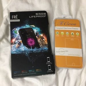 6/6s Plus Lifeproof case & glass screen protectors